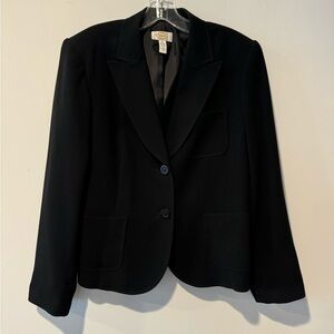 Talbots Women’s black blazer jacket size 12